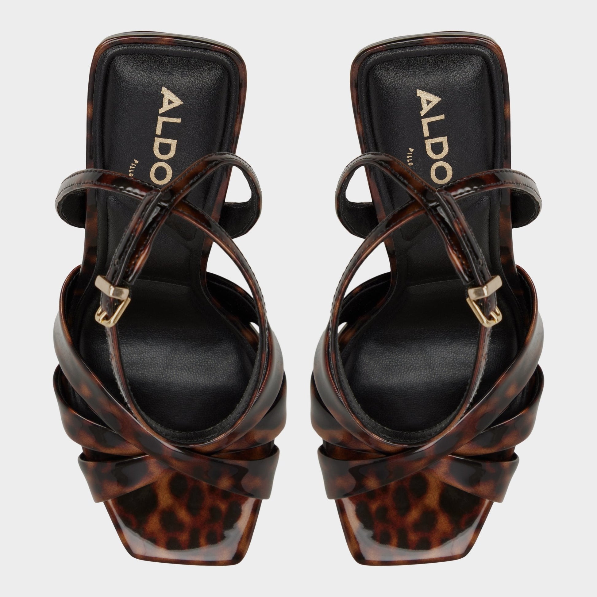 Meteora in Open Brown - Strappy heeled sandal, Stiletto heel Aldo Open brown
