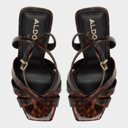 Meteora in Open Brown - Strappy heeled sandal, Stiletto heel Aldo Open brown