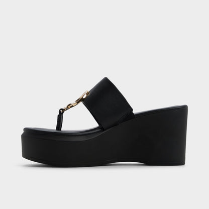 Friegan in Black - Slide sandal, Wedge heel Aldo Black