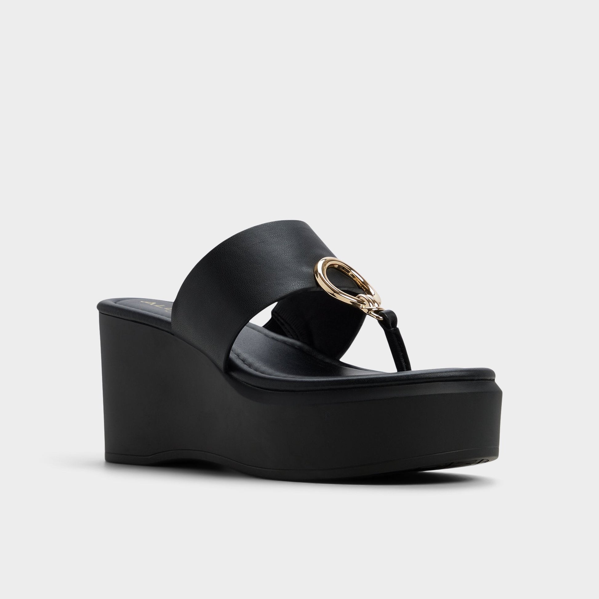 Friegan in Black - Slide sandal, Wedge heel Aldo Black