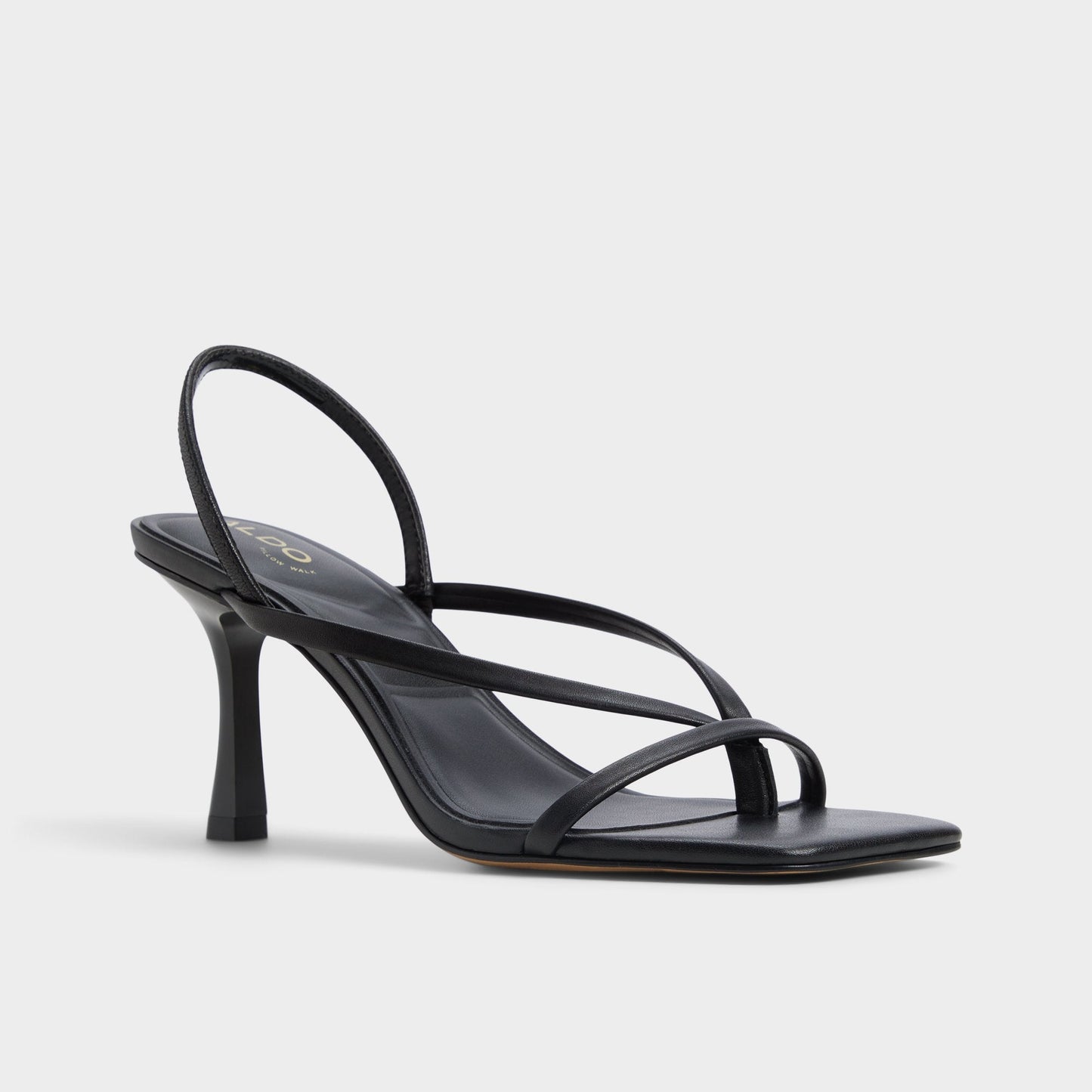 Riva Other Black Women's Strappy sandals - Sling back heeled sandal, Stiletto heel Aldo Other black