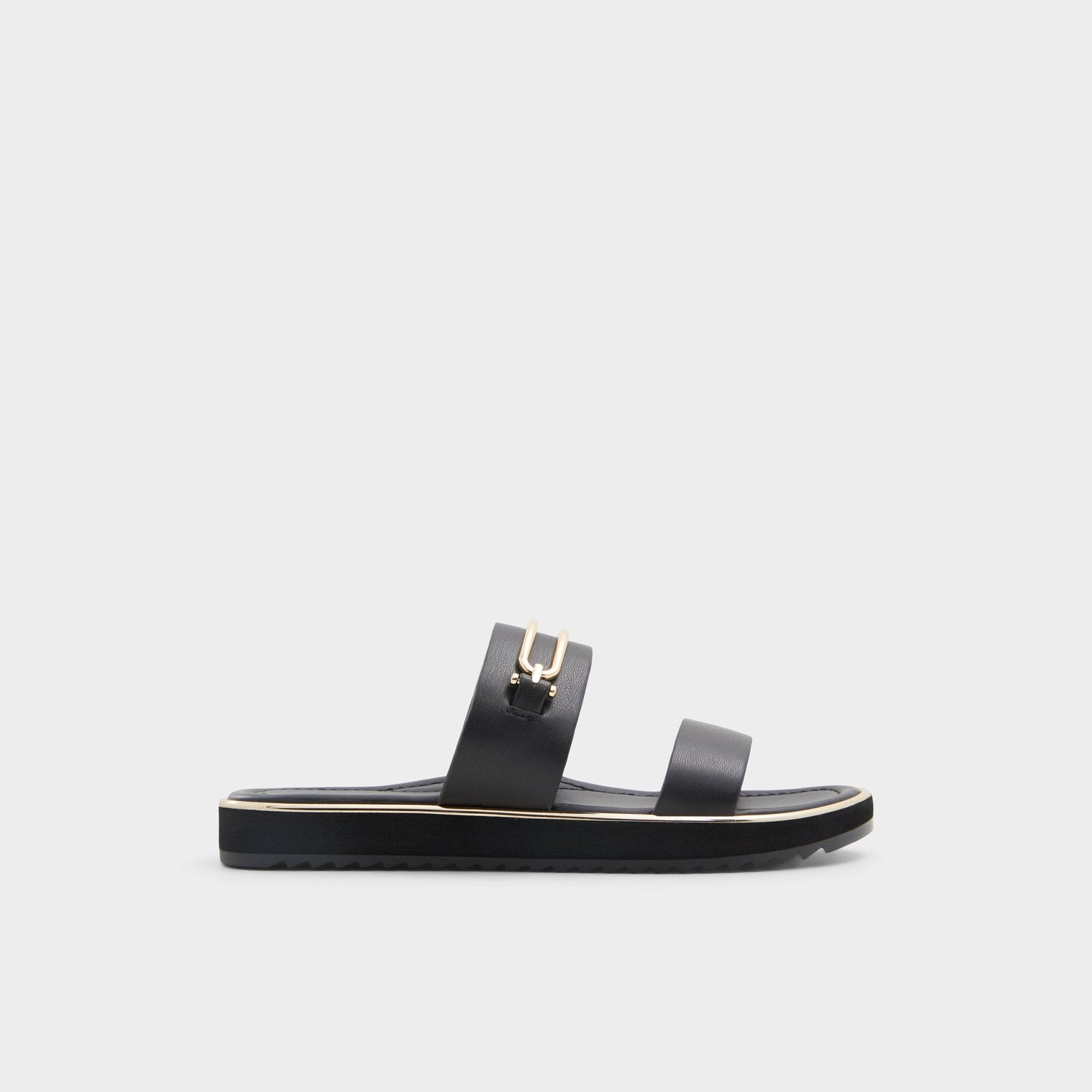 Lagoon Other Black Women's Strappy sandals - Strappy flat sandal, Footbed sandal Aldo Other black
