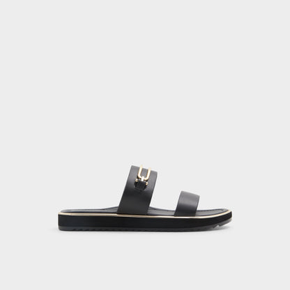 Lagoon Other Black Women's Strappy sandals - Strappy flat sandal, Footbed sandal Aldo Other black