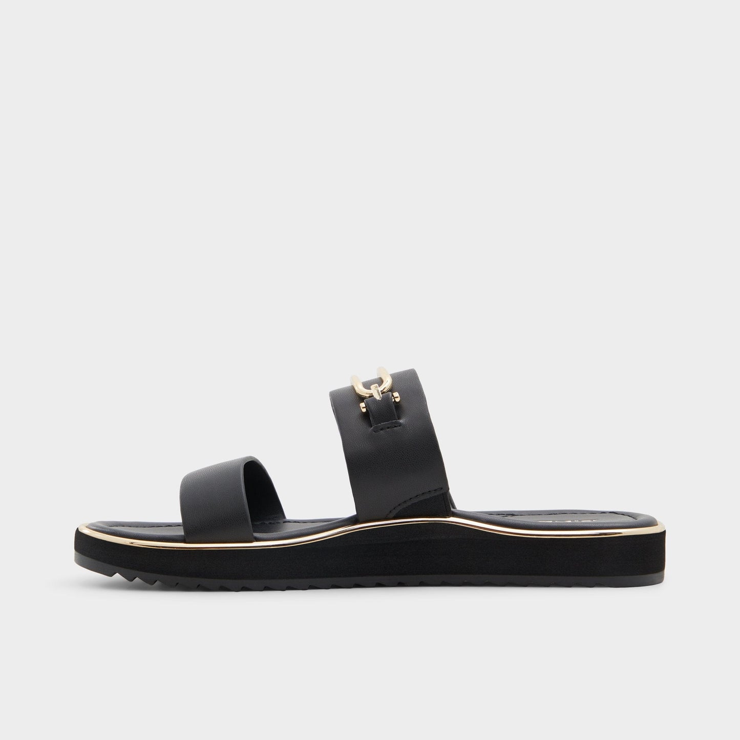 Lagoon Other Black Women's Strappy sandals - Strappy flat sandal, Footbed sandal Aldo Other black