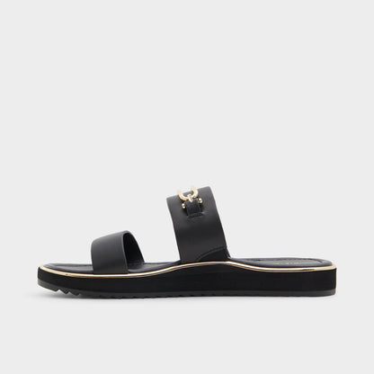 Lagoon Other Black Women's Strappy sandals - Strappy flat sandal, Footbed sandal Aldo Other black