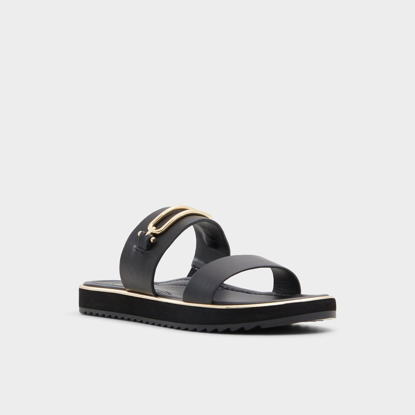 Lagoon Other Black Women's Strappy sandals - Strappy flat sandal, Footbed sandal Aldo Other black