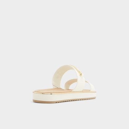 Lagoon White Women's Strappy sandals - Slide sandal, Footbed sandal Aldo White