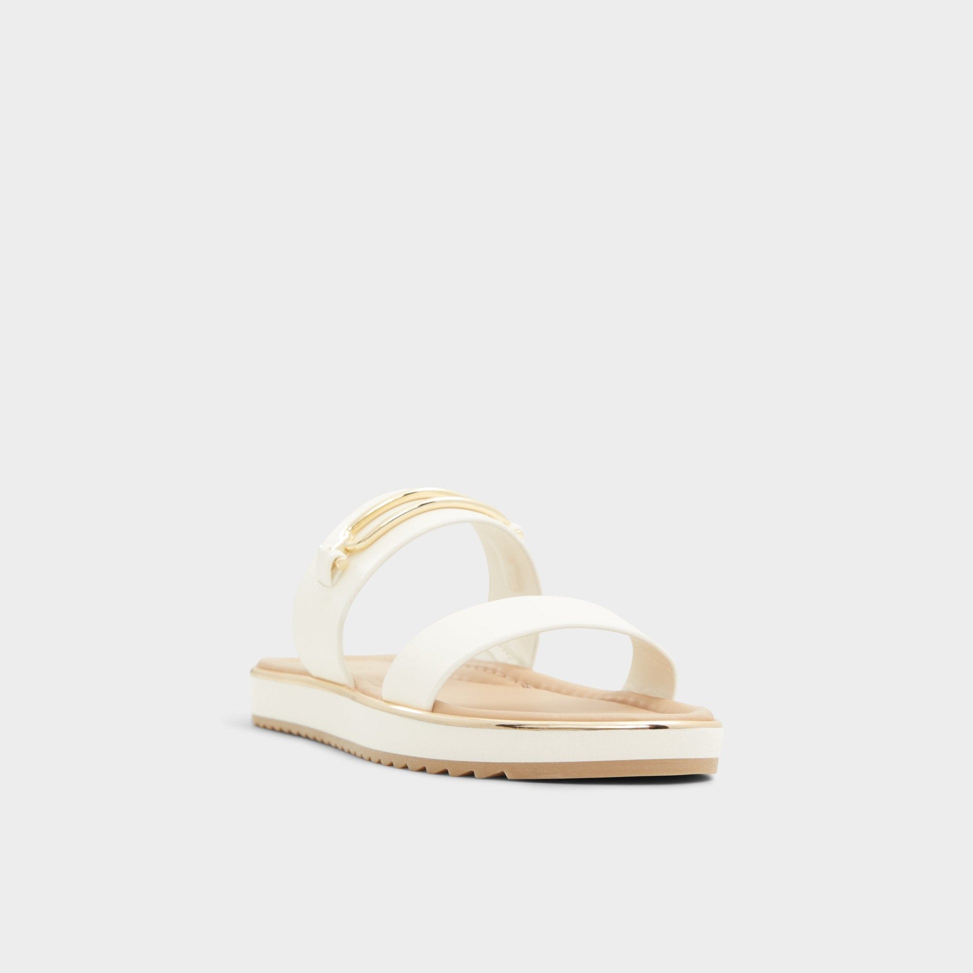 Lagoon White Women's Strappy sandals - Slide sandal, Footbed sandal Aldo White