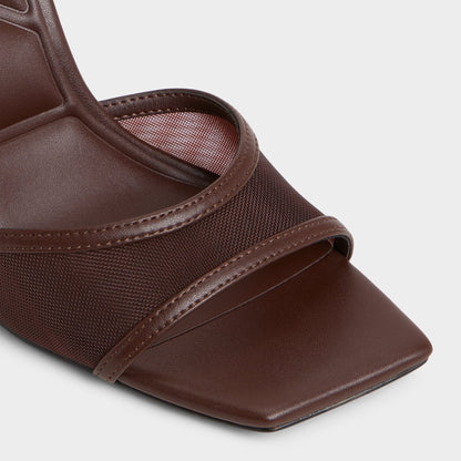 Sharra in Dark Brown - Strappy heeled sandal, Stiletto heel Aldo Dark Brown