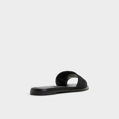 Oceania Black Women's Flats - Slide sandal Aldo Black