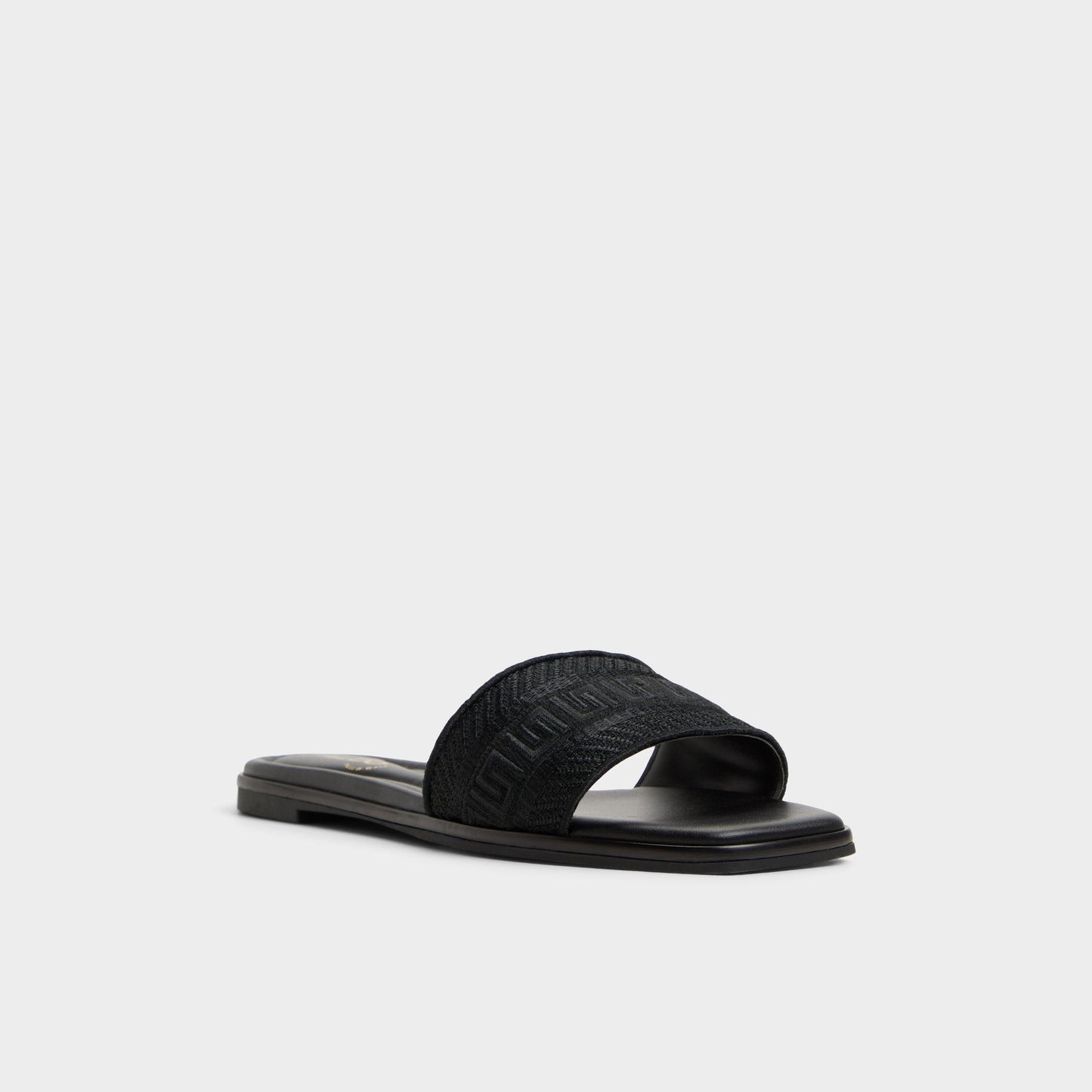 Oceania Black Women's Flats - Slide sandal Aldo Black