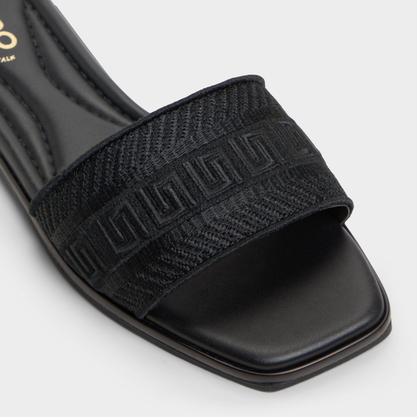 Oceania Black Women's Flats - Slide sandal Aldo Black