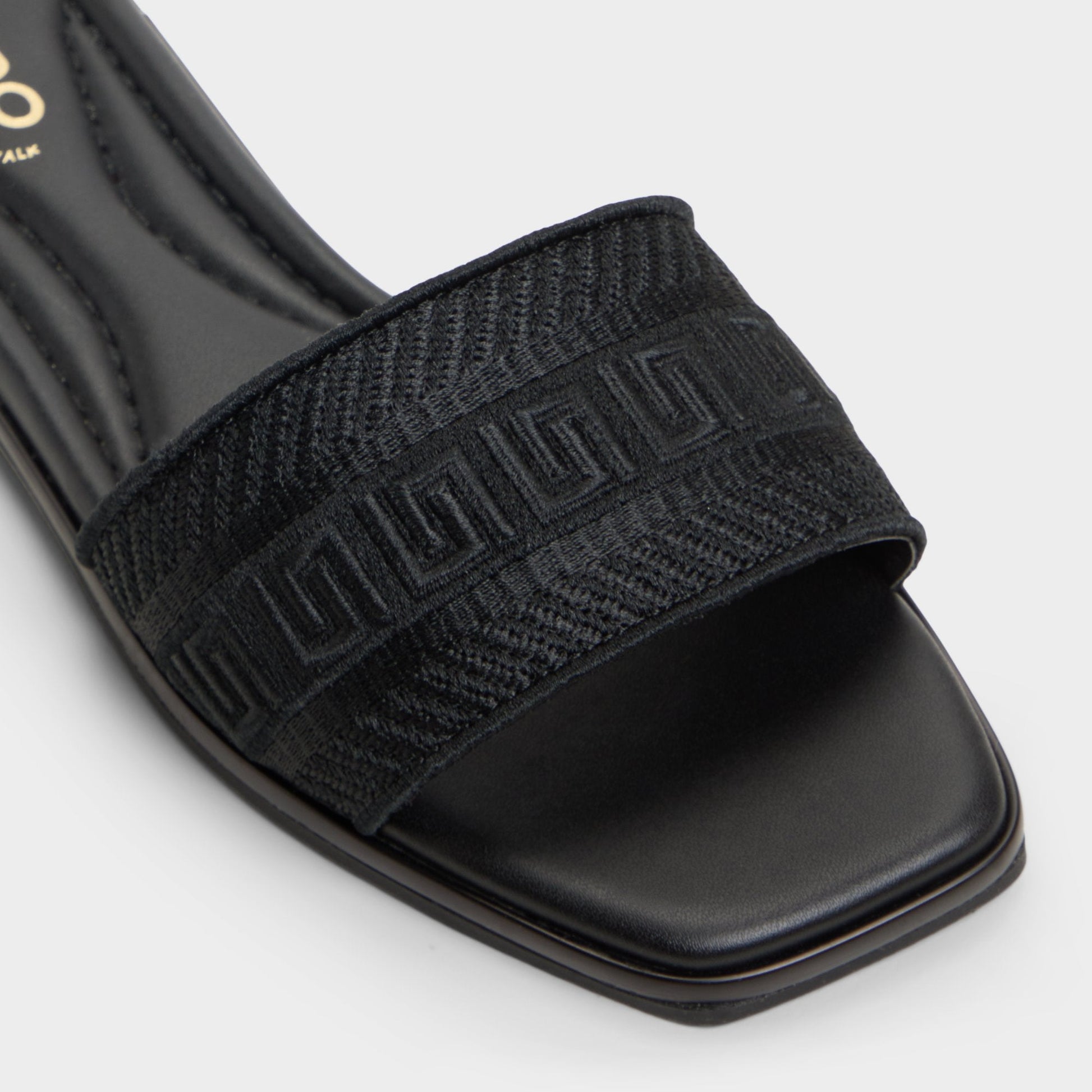 Oceania Black Women's Flats - Slide sandal Aldo Black