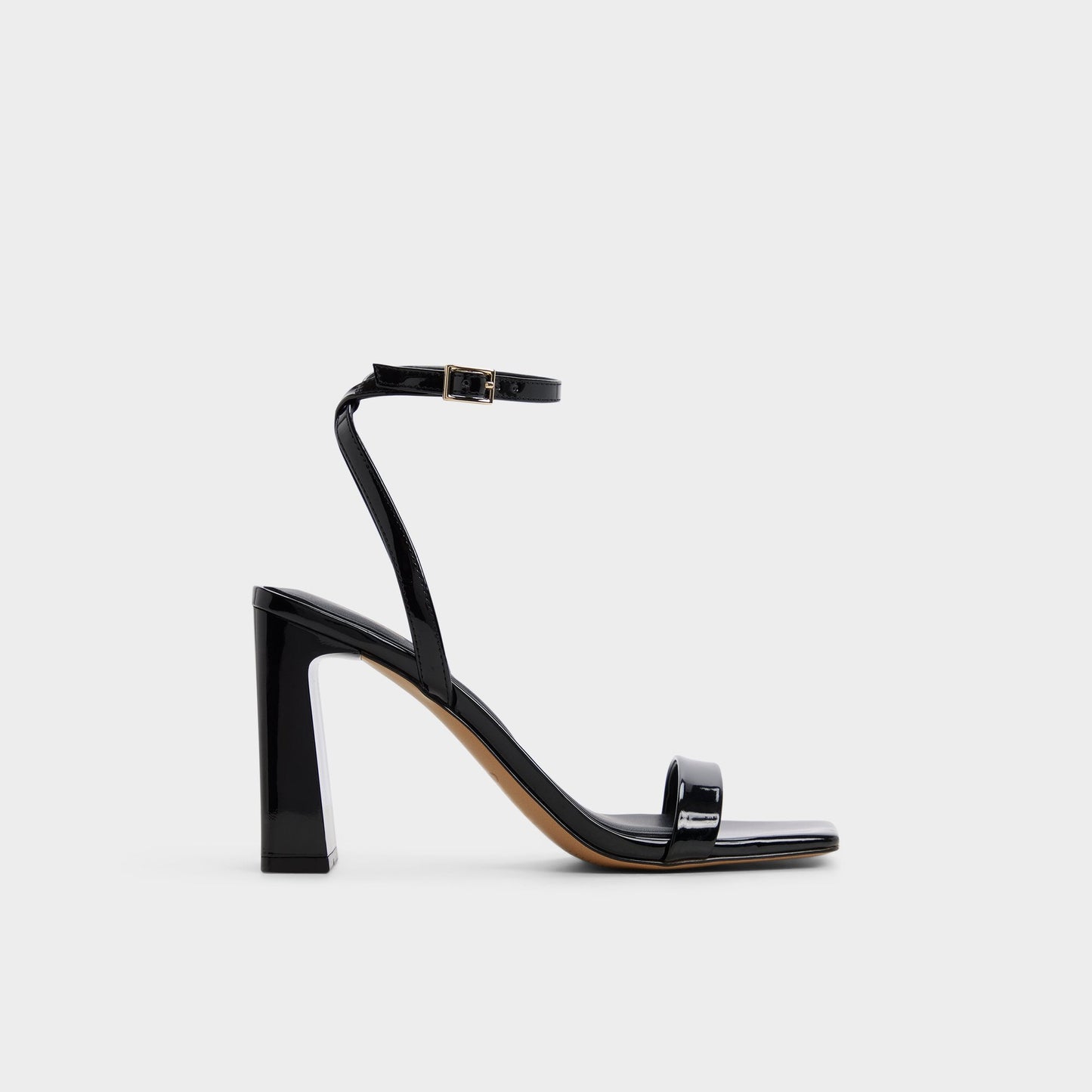 Azzira in Black - Strappy heeled sandal, Block heel Aldo Black