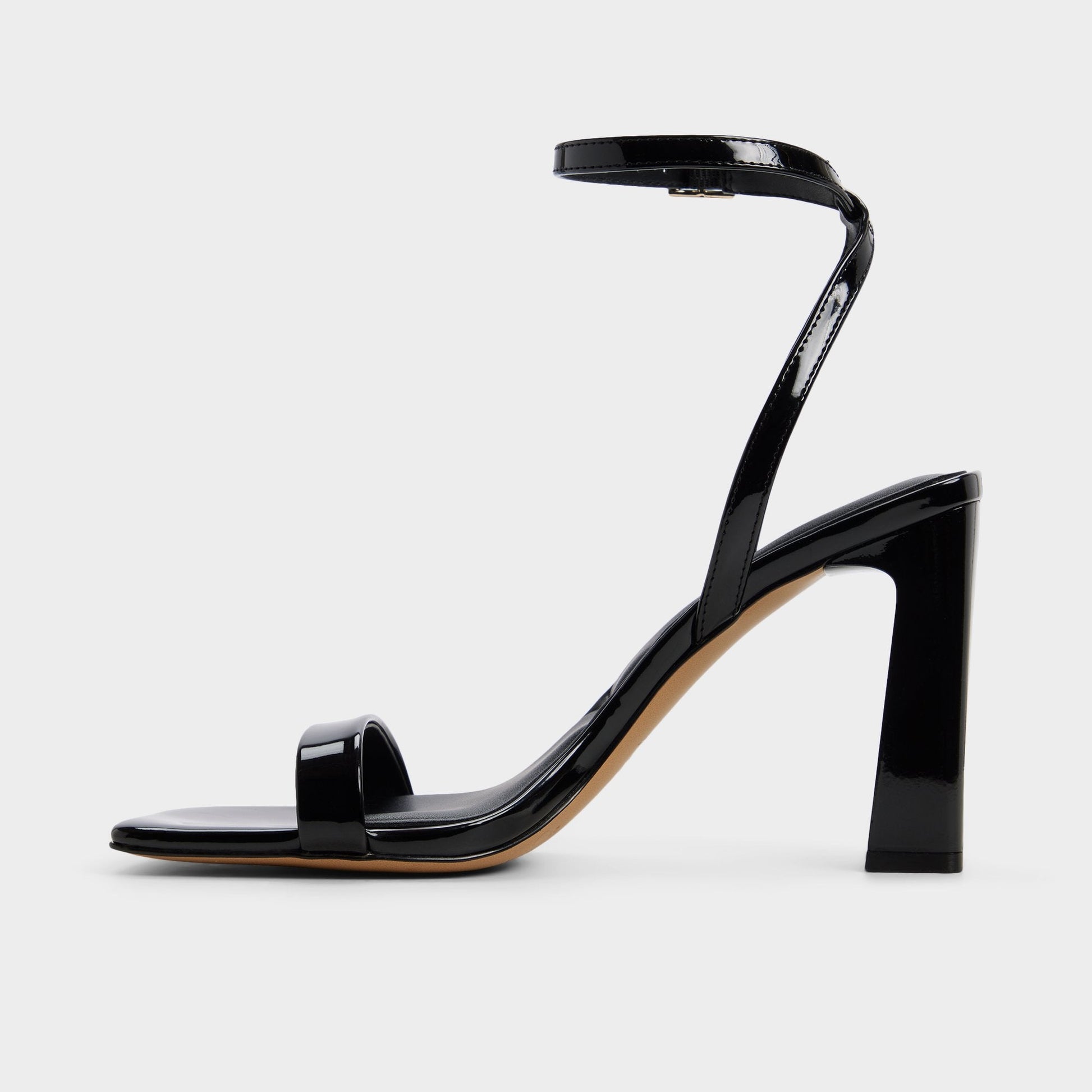 Azzira in Black - Strappy heeled sandal, Block heel Aldo Black