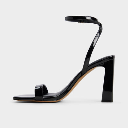 Azzira in Black - Strappy heeled sandal, Block heel Aldo Black