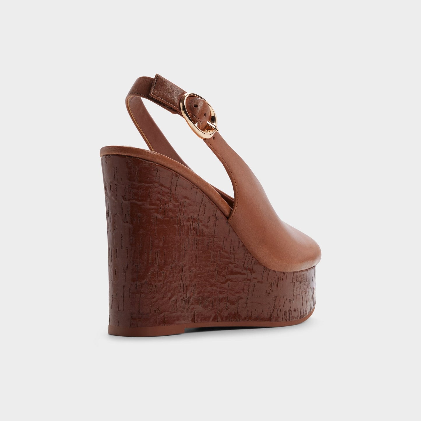 Tatianah in Dark Brown - Sling back heeled sandal, Wedge heel Aldo Dark brown
