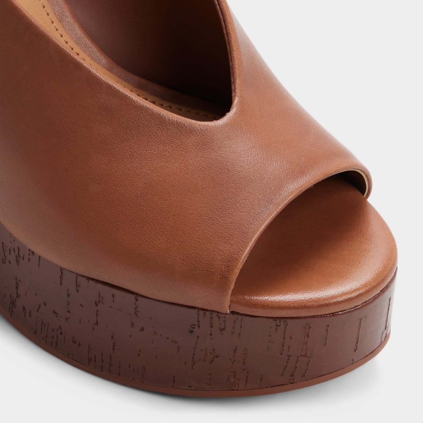 Tatianah in Dark Brown - Sling back heeled sandal, Wedge heel Aldo Dark brown