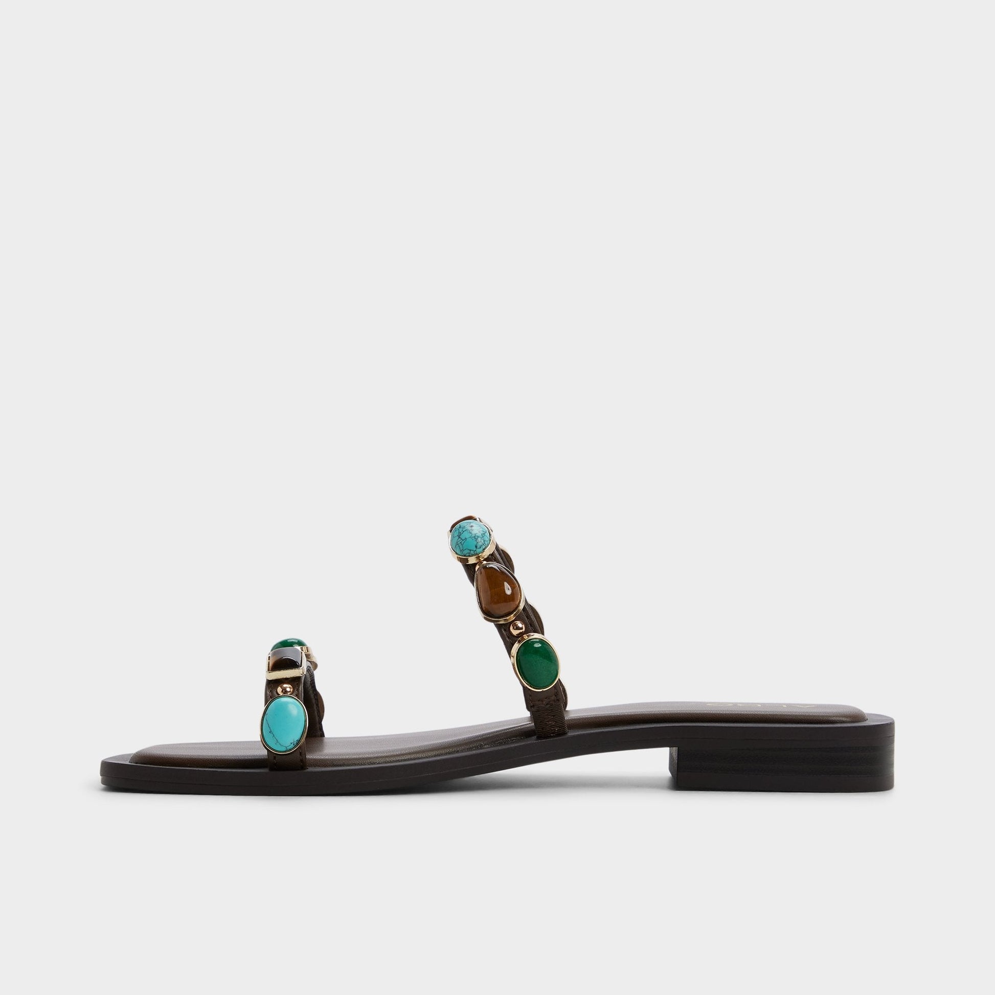 Sapphira in Dark Brown 14189967 - Slide sandal Aldo Dark brown