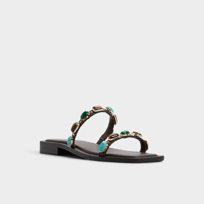 Sapphira in Dark Brown 14189967 - Slide sandal Aldo Dark brown