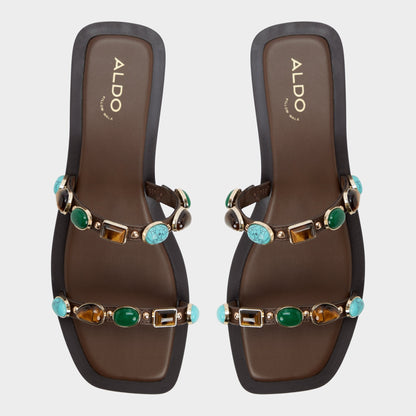 Sapphira in Dark Brown 14189967 - Slide sandal Aldo Dark brown