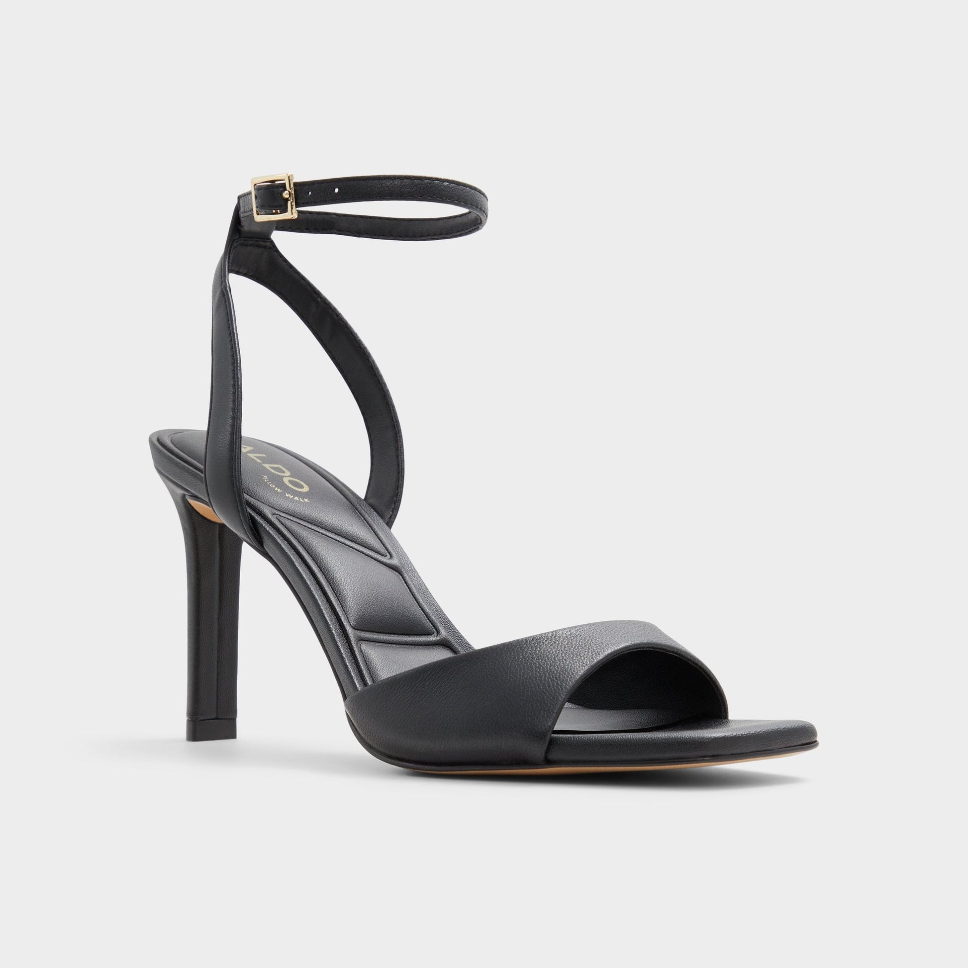 Sake Black Women's Strappy sandals - Strappy heeled sandal Aldo Black
