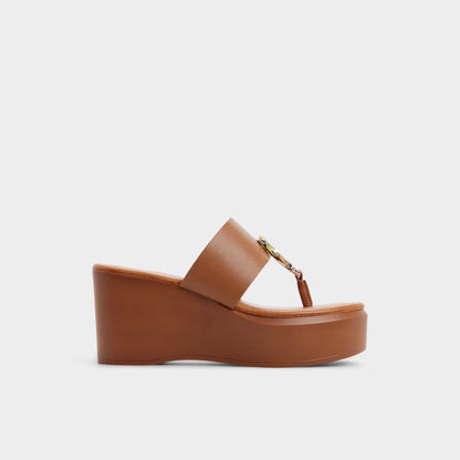 Friegan in Medium Brown - Slide sandal, Wedge heel Aldo Medium brown