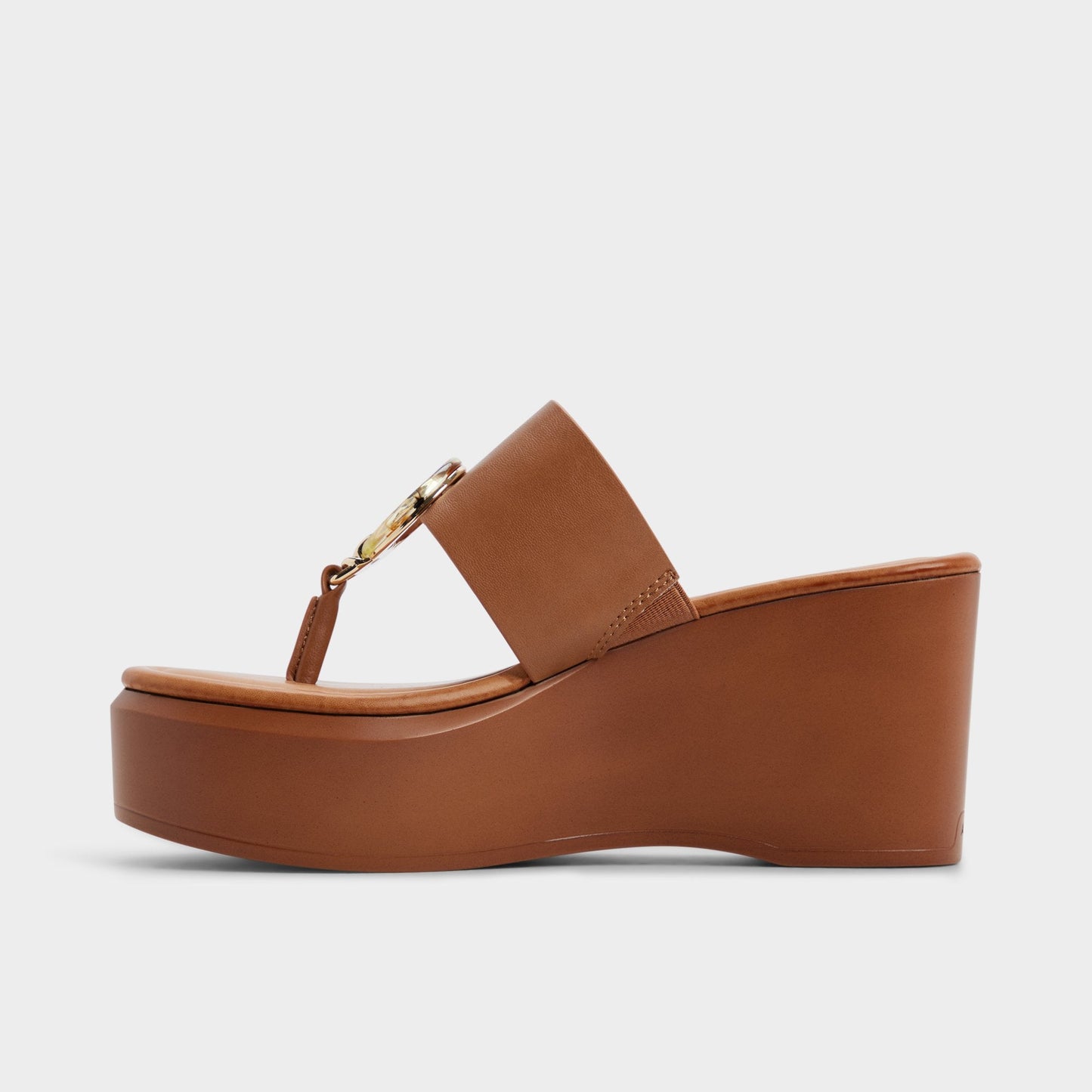 Friegan in Medium Brown - Slide sandal, Wedge heel Aldo Medium brown