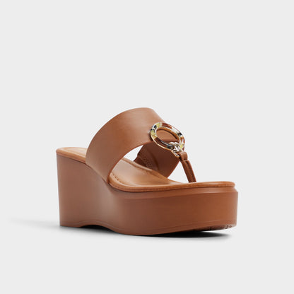Friegan in Medium Brown - Slide sandal, Wedge heel Aldo Medium brown