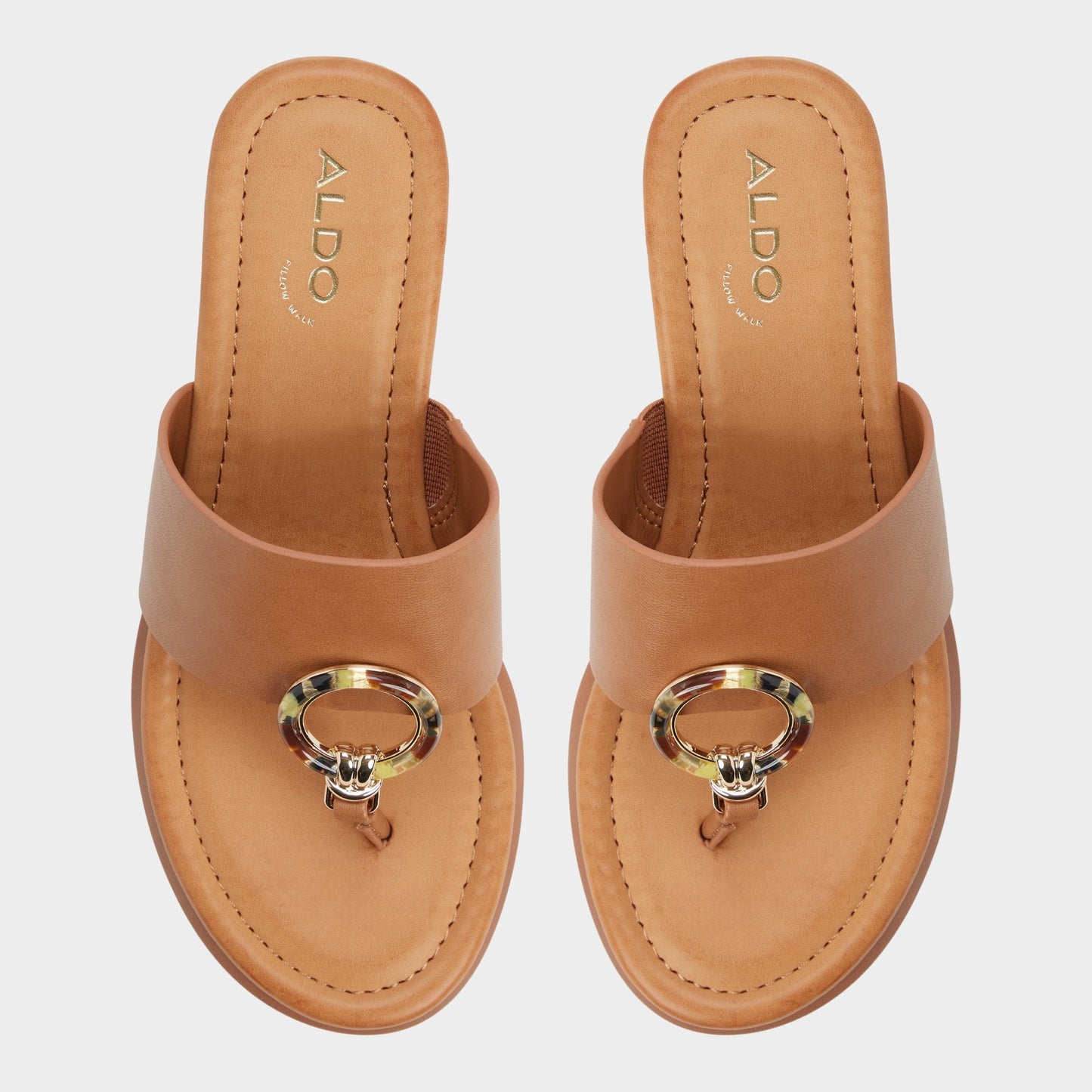 Friegan in Medium Brown - Slide sandal, Wedge heel Aldo Medium brown