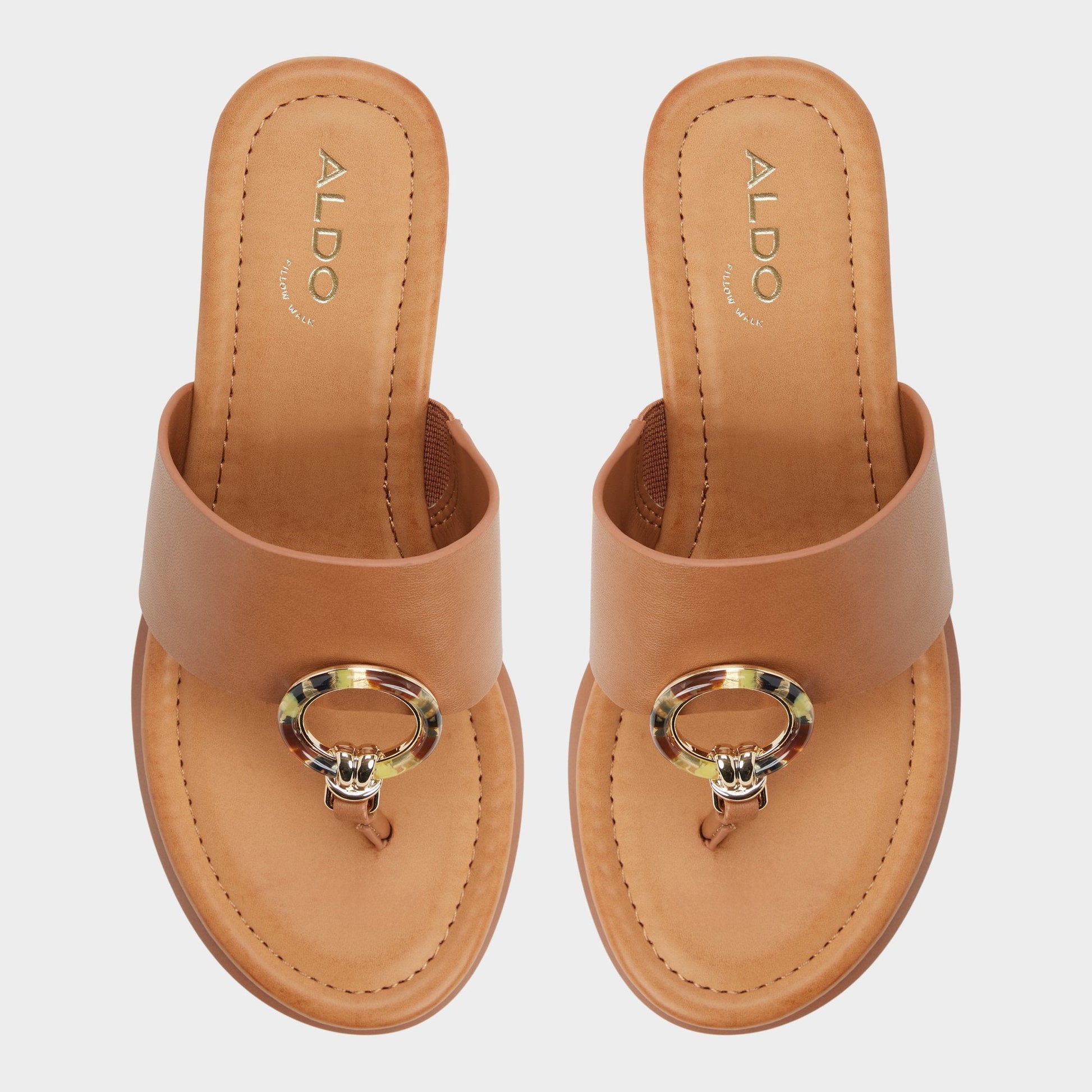 Friegan in Medium Brown - Slide sandal, Wedge heel Aldo Medium brown