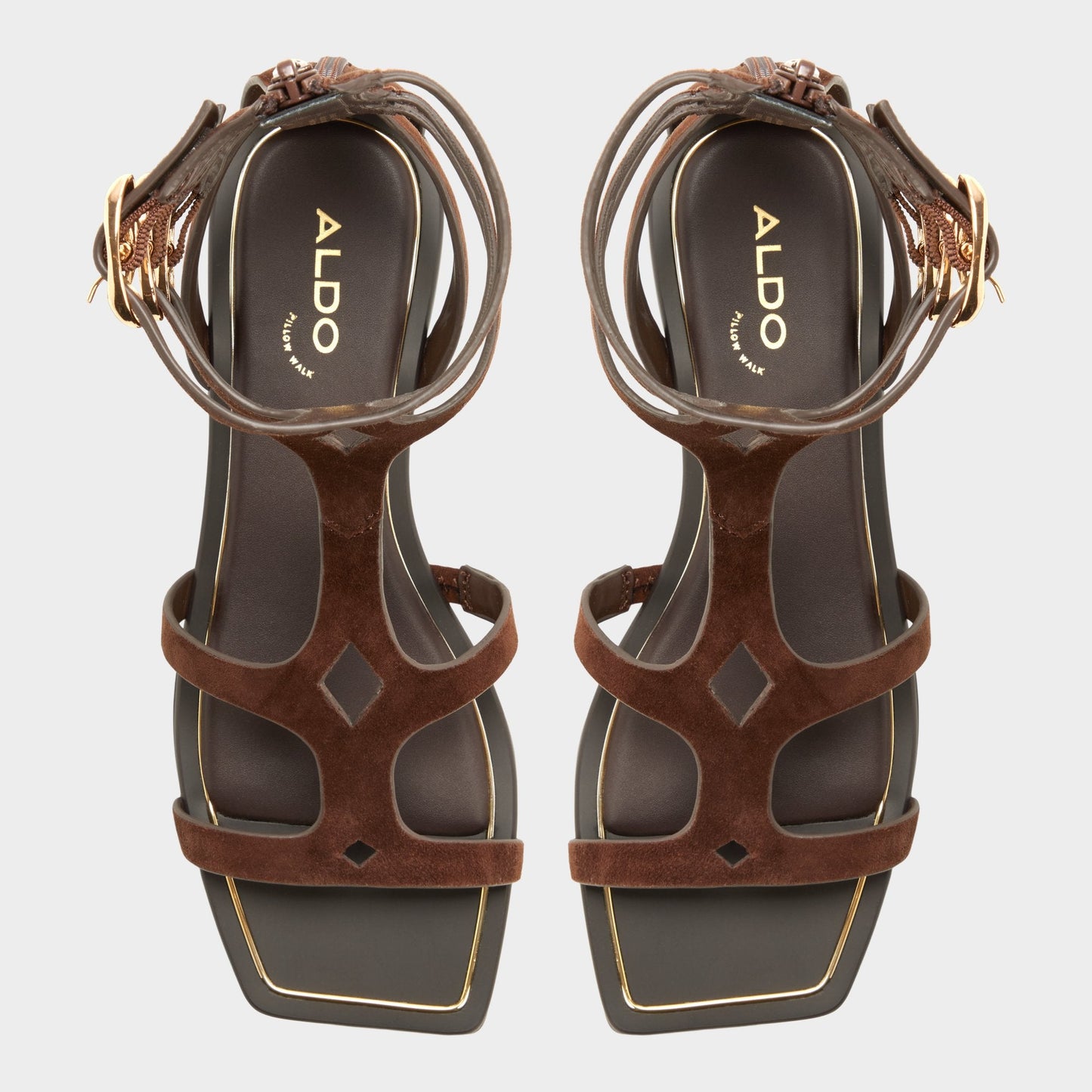 Marisea in Dark Brown - Gladiator sandal Aldo Dark brown