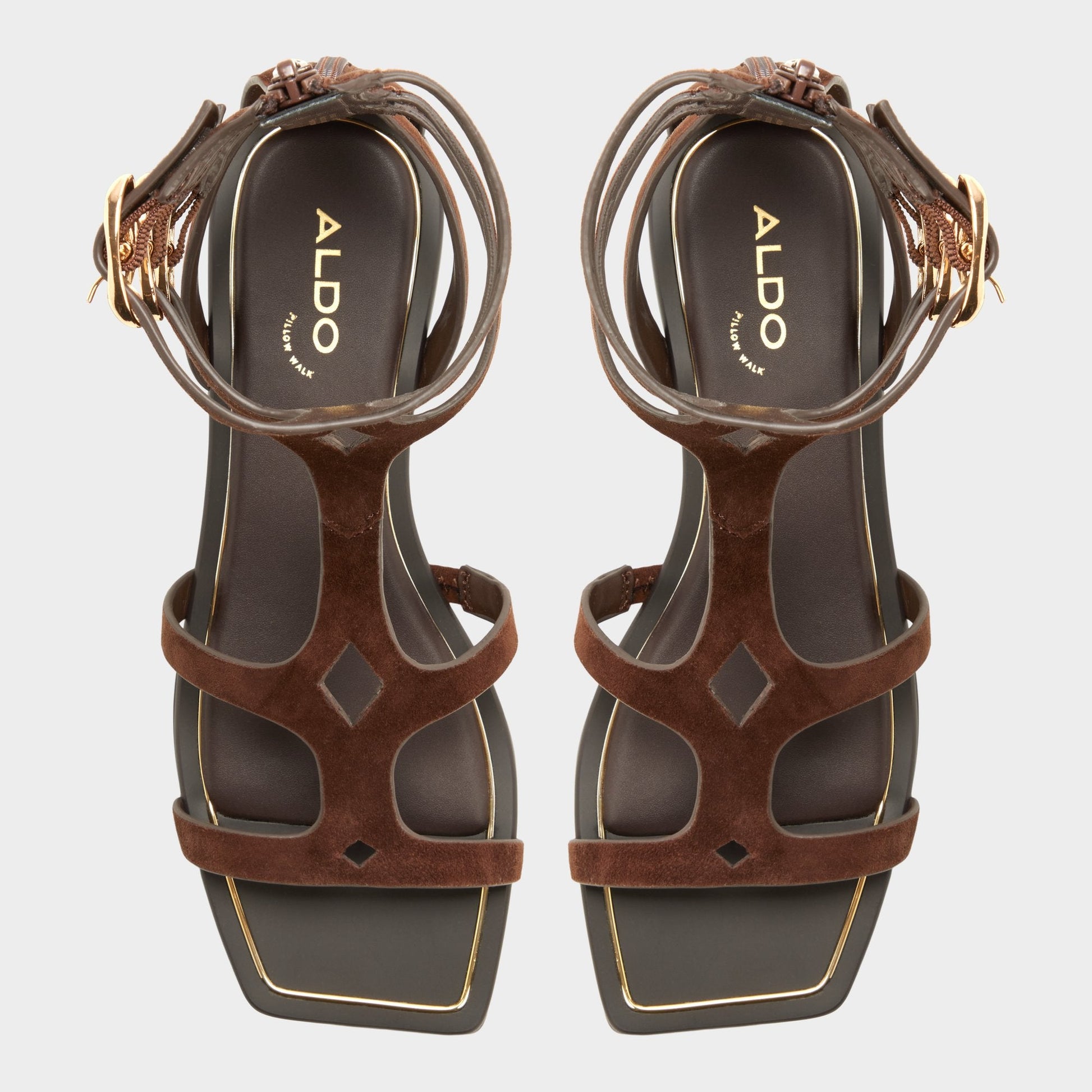 Marisea in Dark Brown - Gladiator sandal Aldo Dark brown