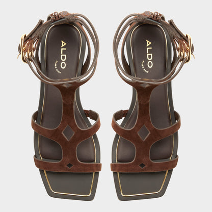 Marisea in Dark Brown - Gladiator sandal Aldo Dark brown