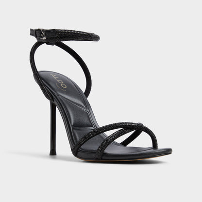 Manaelden Black Women's Strappy sandals - Strappy heeled sandal, Stiletto heel Aldo Black