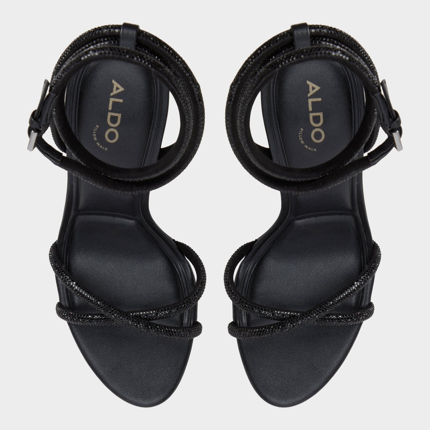Manaelden Black Women's Strappy sandals - Strappy heeled sandal, Stiletto heel Aldo Black
