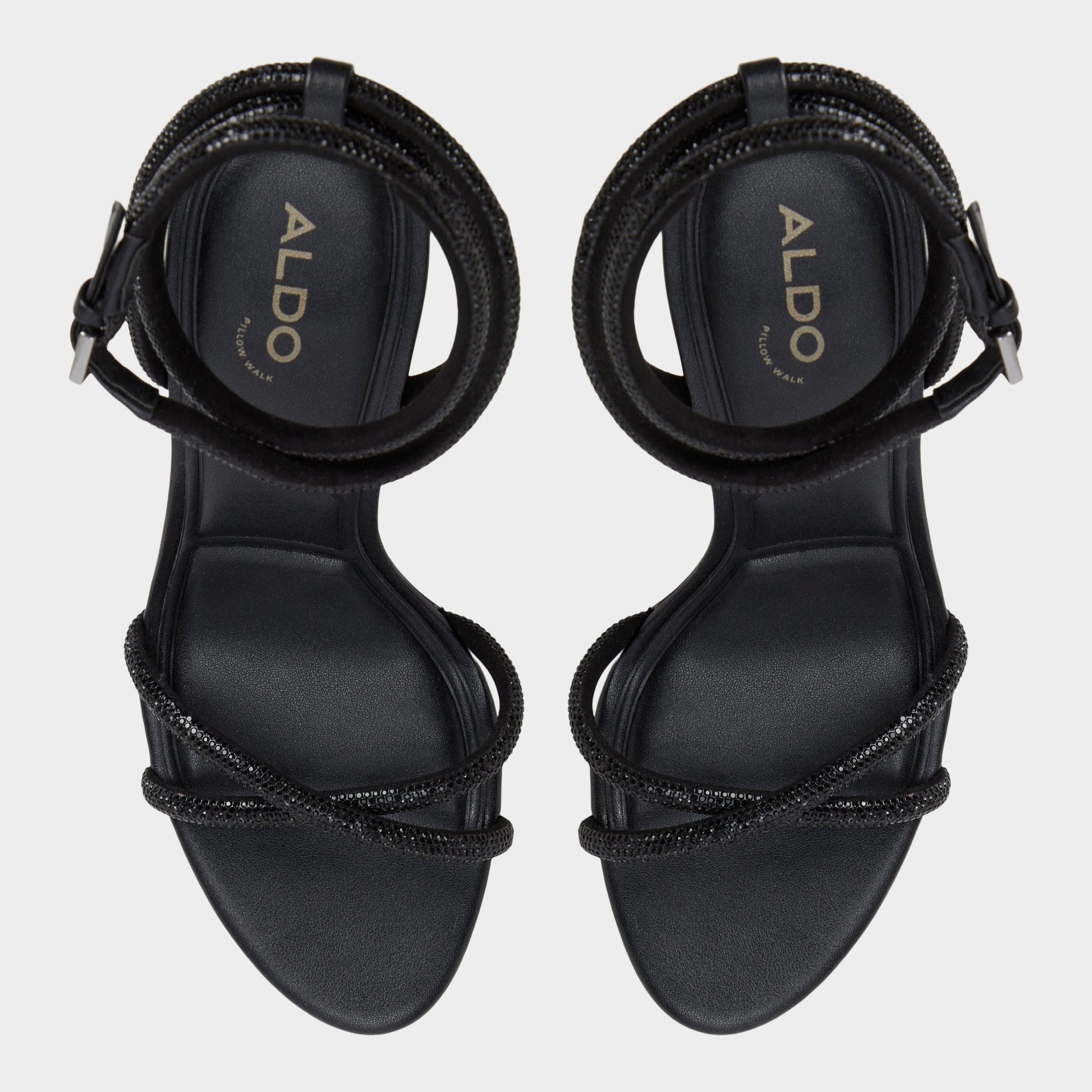 Manaelden Black Women's Strappy sandals - Strappy heeled sandal, Stiletto heel Aldo Black