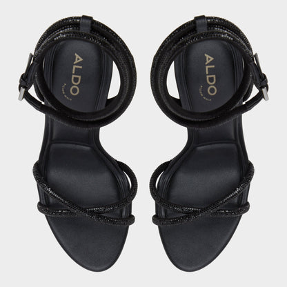 Manaelden Black Women's Strappy sandals - Strappy heeled sandal, Stiletto heel Aldo Black