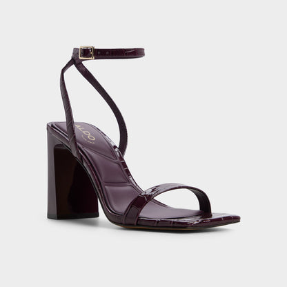 Azzira in Bordo - Strappy heeled sandal, Block heel Aldo Bordo