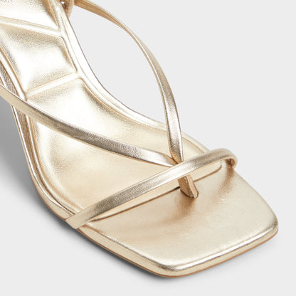 Riva Gold Women's Strappy sandals - Sling back heeled sandal, Stiletto heel Aldo Gold