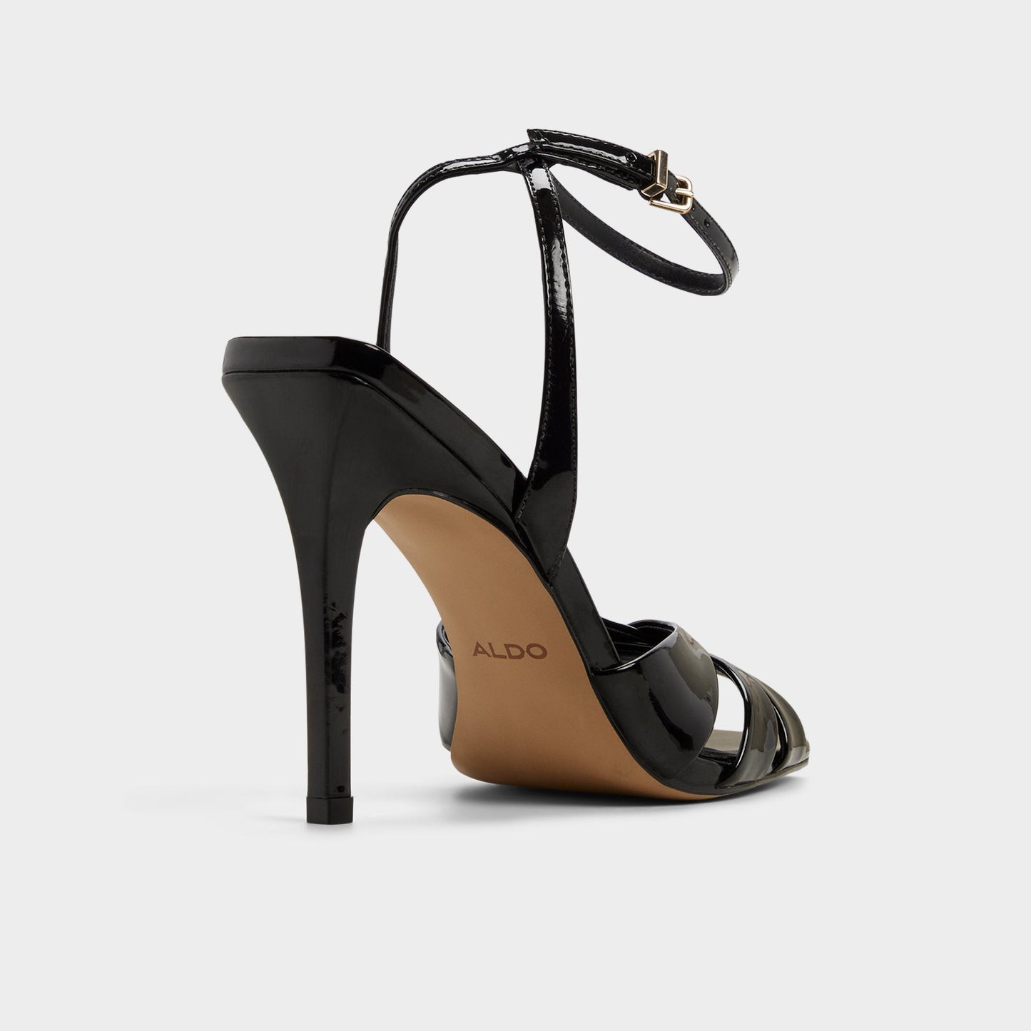 Meteora in Black - Strappy heeled sandal, Stiletto heel Aldo Black