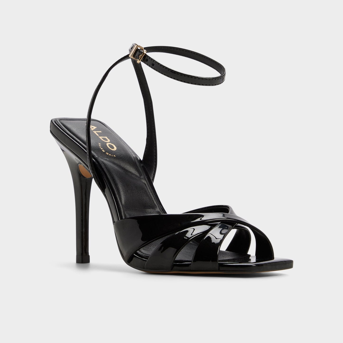 Meteora in Black - Strappy heeled sandal, Stiletto heel Aldo Black