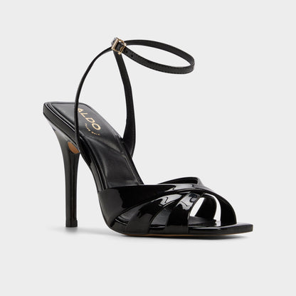 Meteora in Black - Strappy heeled sandal, Stiletto heel Aldo Black