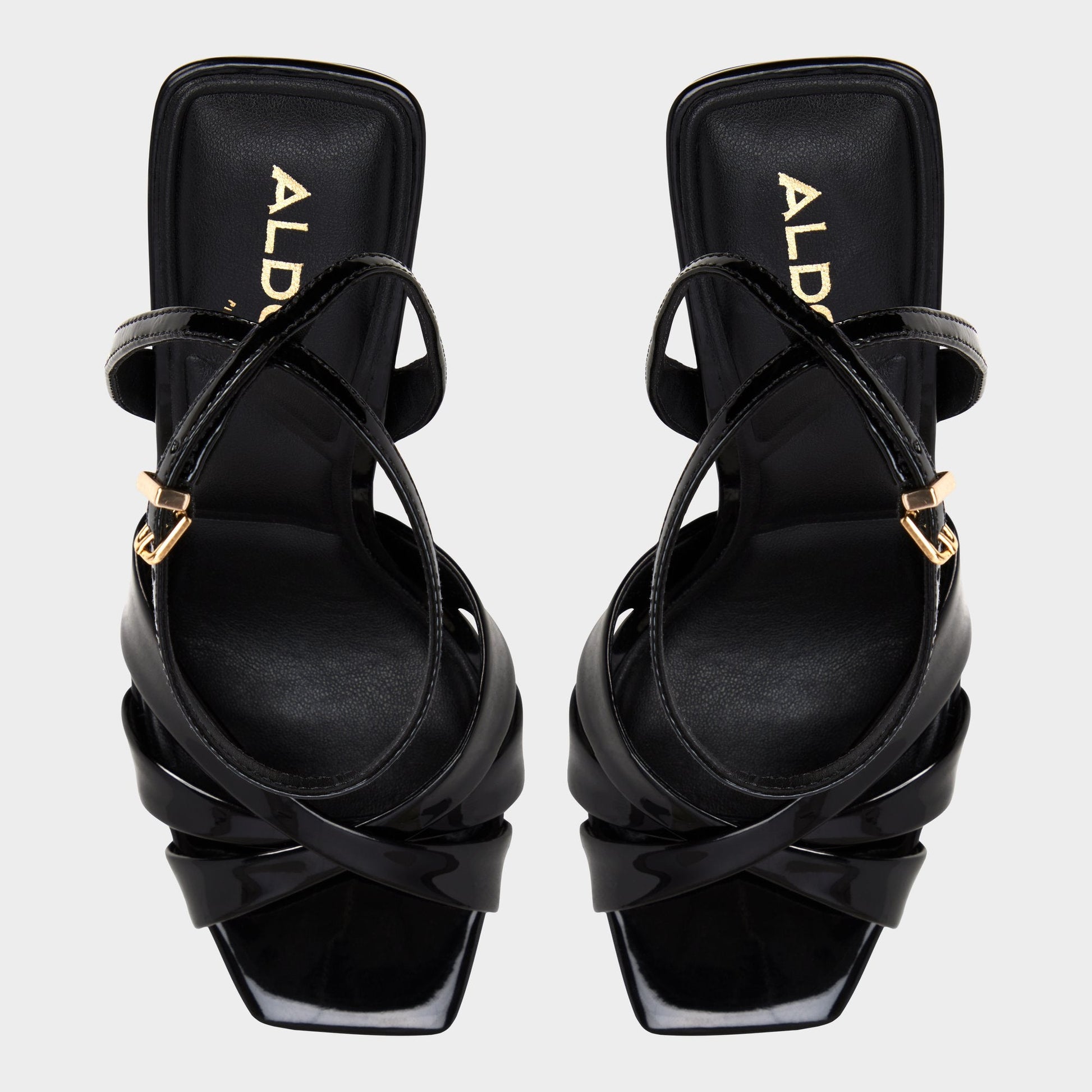 Meteora in Black - Strappy heeled sandal, Stiletto heel Aldo Black