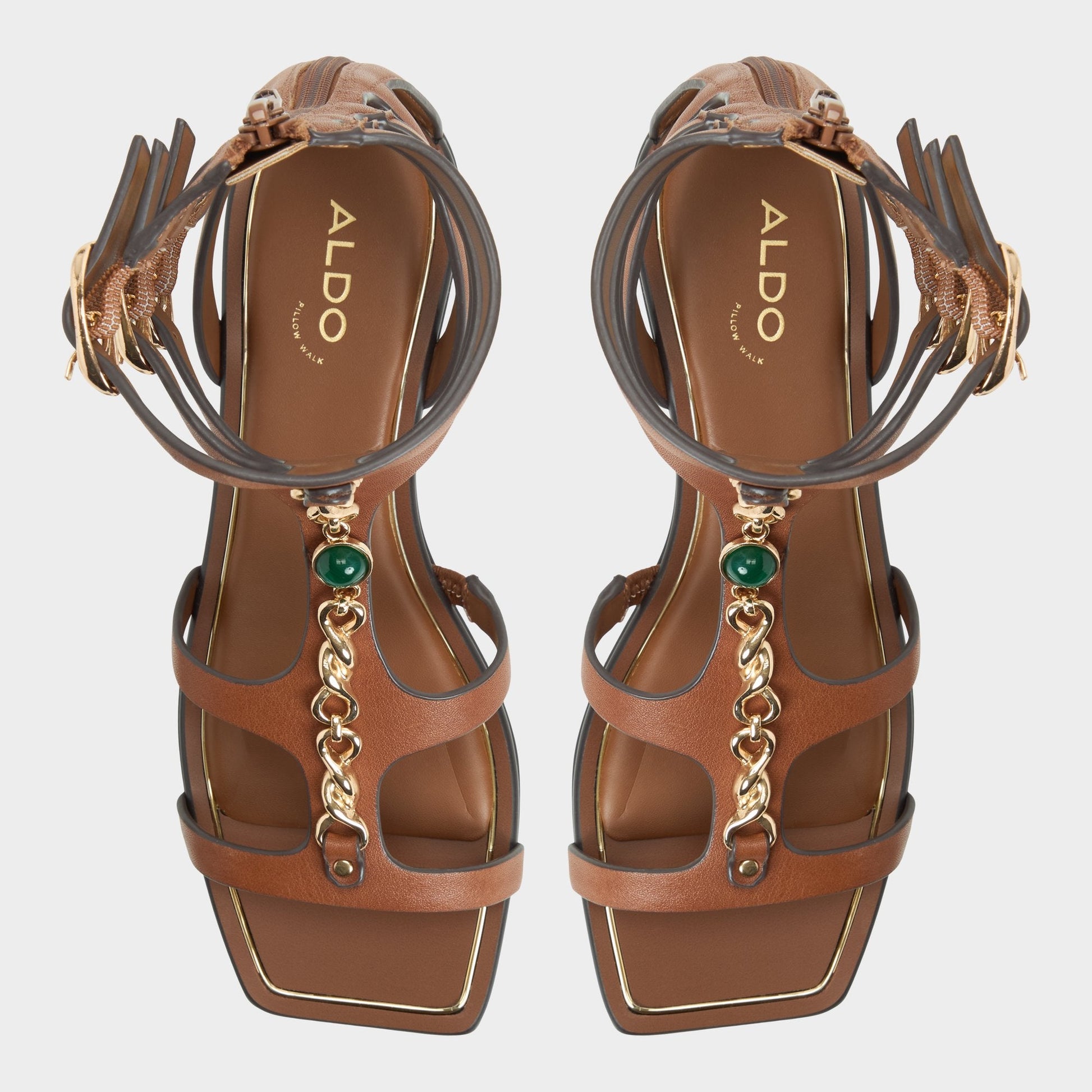 Marisea in Medium Brown - Gladiator sandal Aldo Medium brown