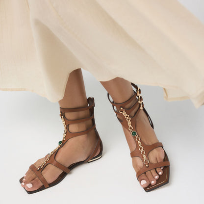 Marisea in Medium Brown - Gladiator sandal Aldo Medium brown