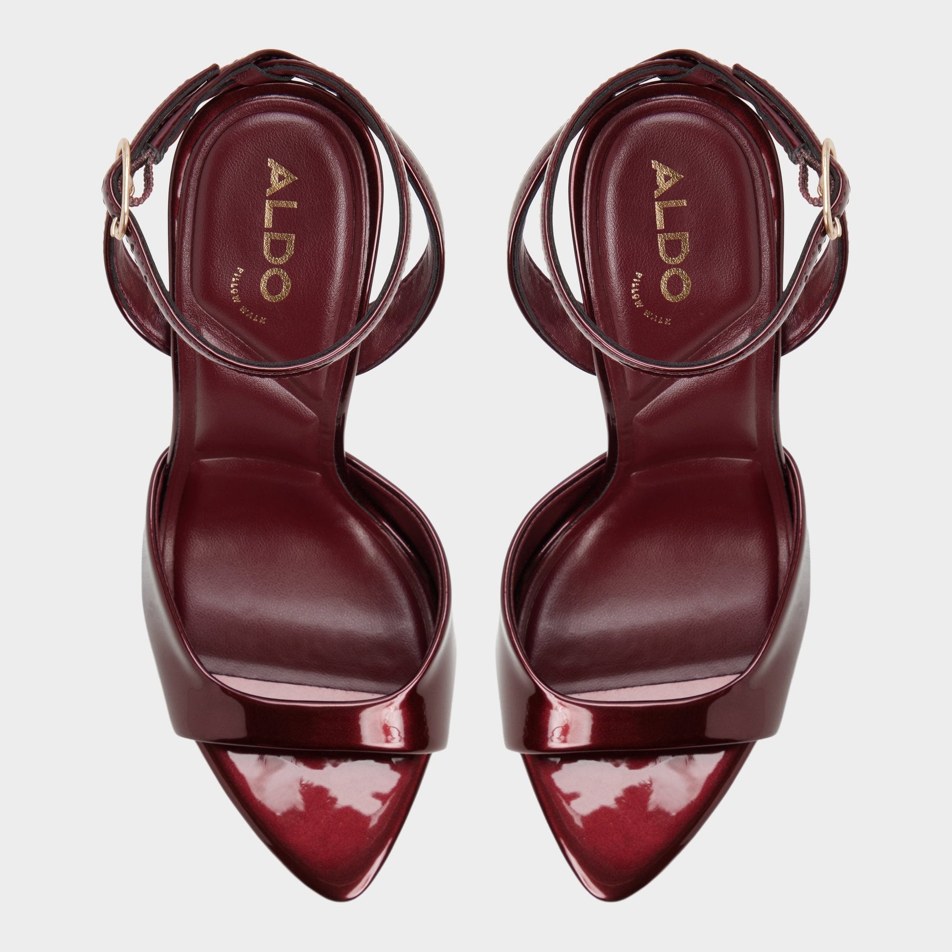 Forevermore in Medium Red - Strappy heeled sandal, Stiletto heel Aldo Medium red