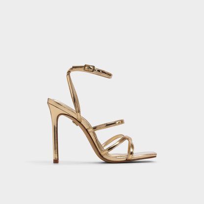 Galoi Gold Women's Iridescent metallics - Strappy heeled sandal Aldo Gold