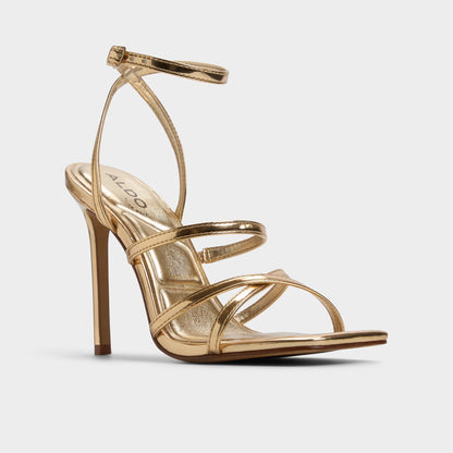 Galoi Gold Women's Iridescent metallics - Strappy heeled sandal Aldo Gold
