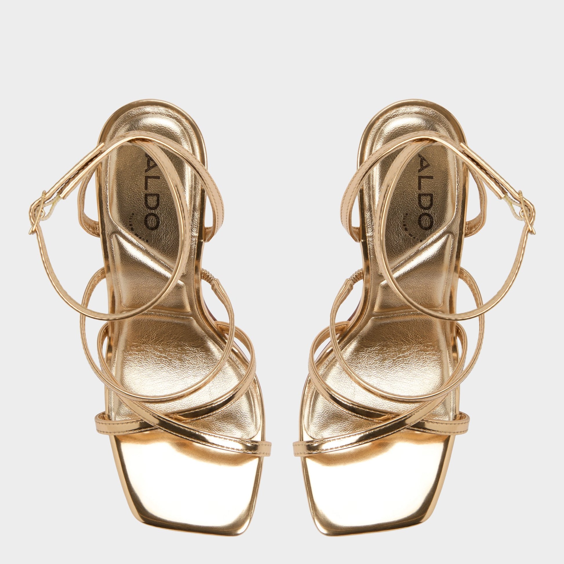 Galoi Gold Women's Iridescent metallics - Strappy heeled sandal Aldo Gold